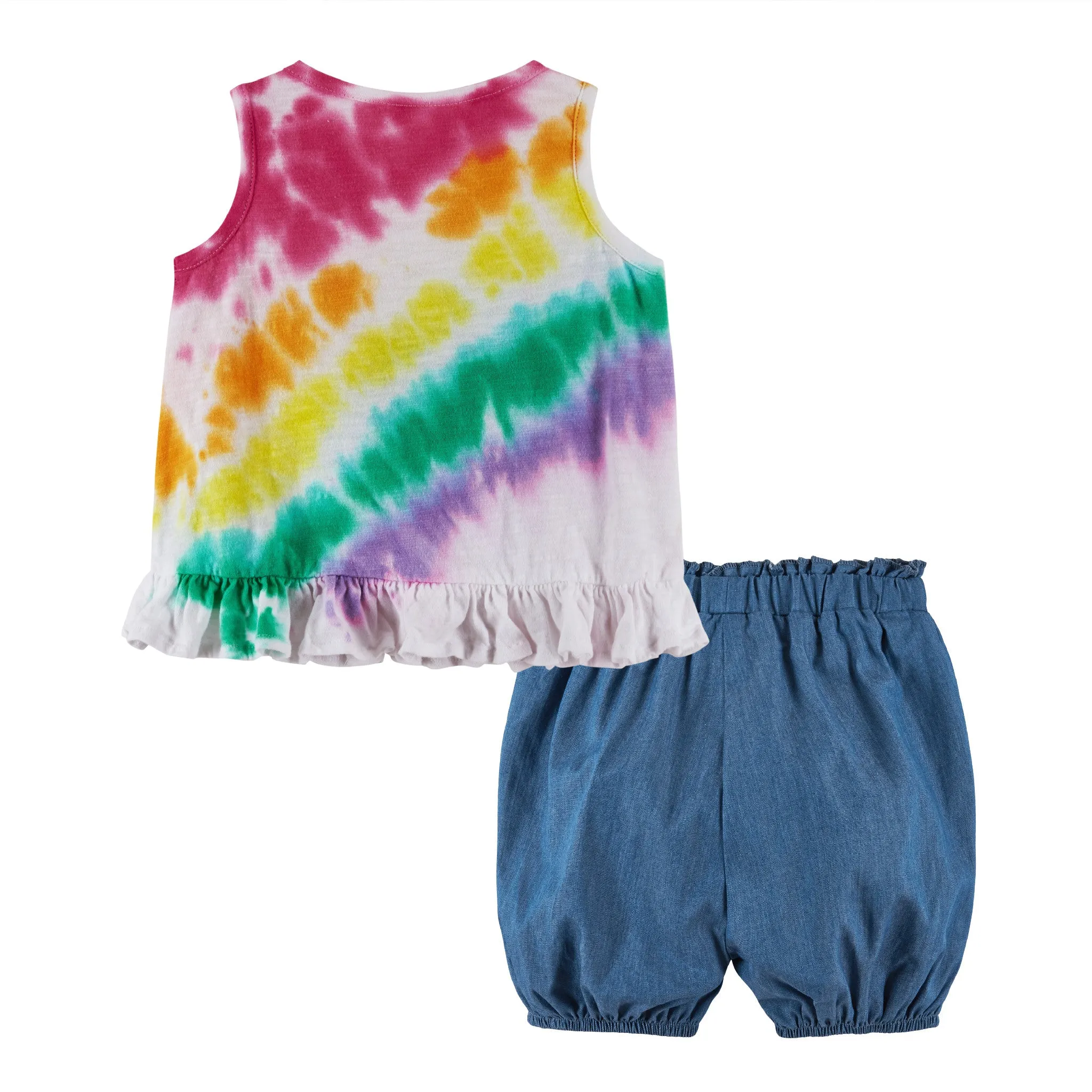 Baby Girl Rainbow Top and Short Set