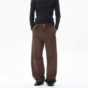 Belted Casual Cargo Pants