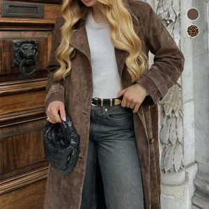 Black Friday Sale:50% OFFWomen's Warm and Comfortable Waist-Tied Long Coatfree shipping 
