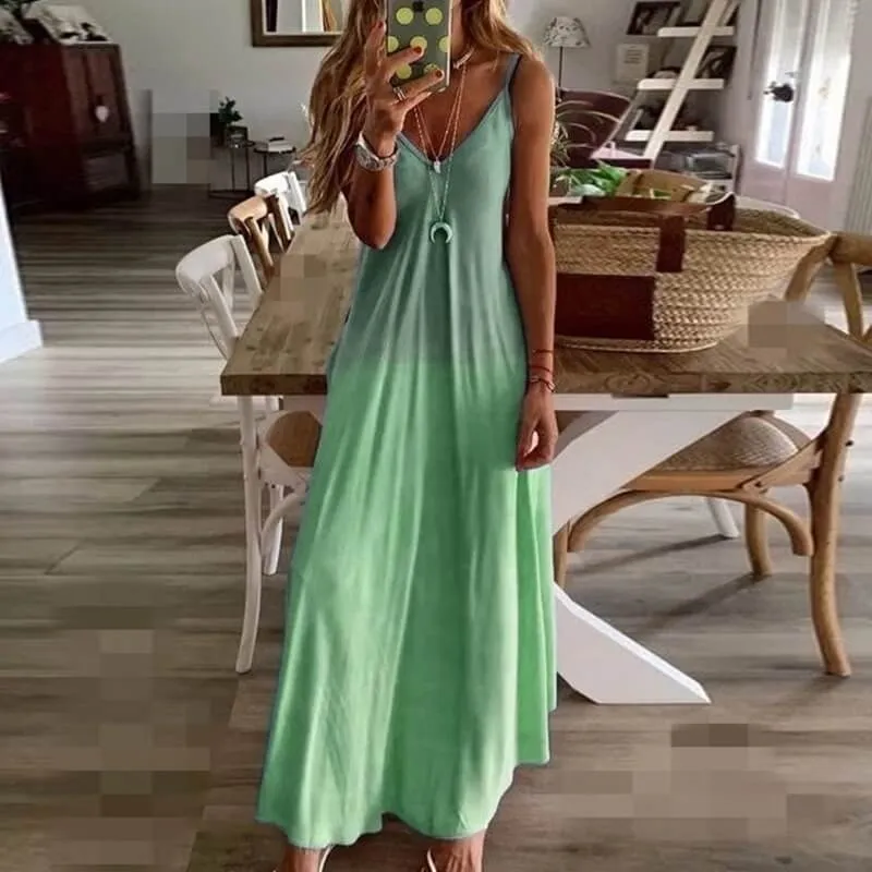 Boho Loose A Line Maxi Dress