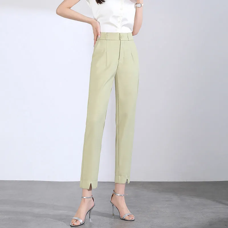 Casual Slimming Elastic Suit Pants