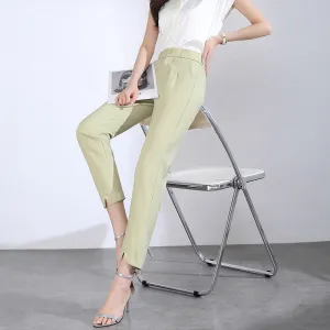 Casual Slimming Elastic Suit Pants