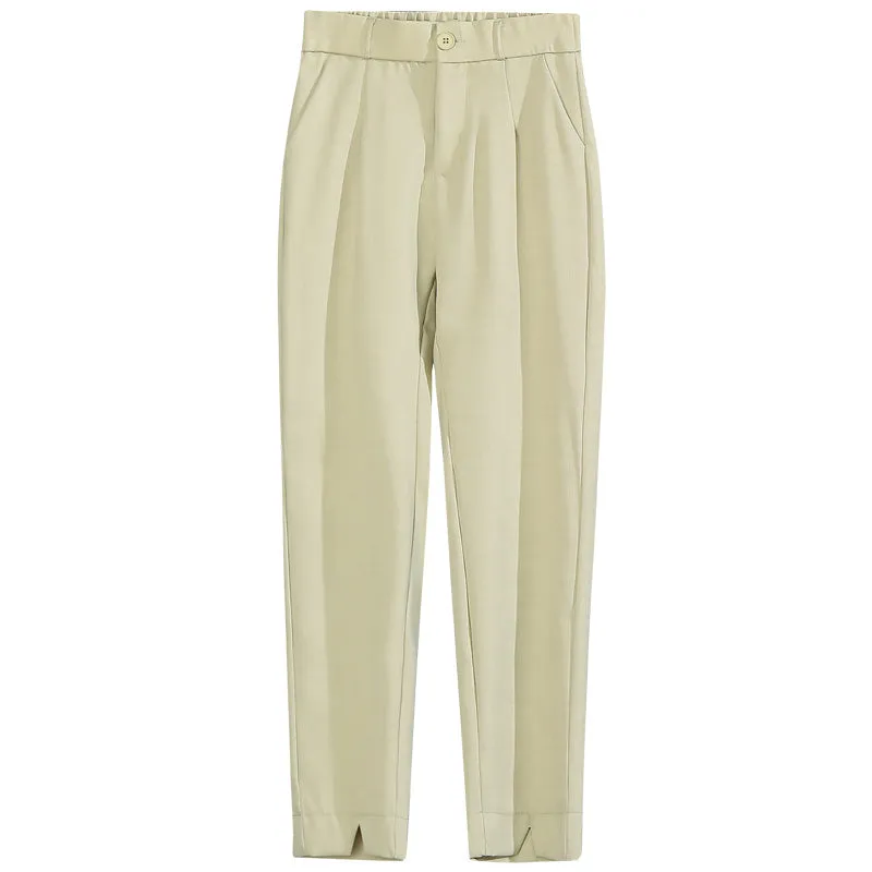 Casual Slimming Elastic Suit Pants