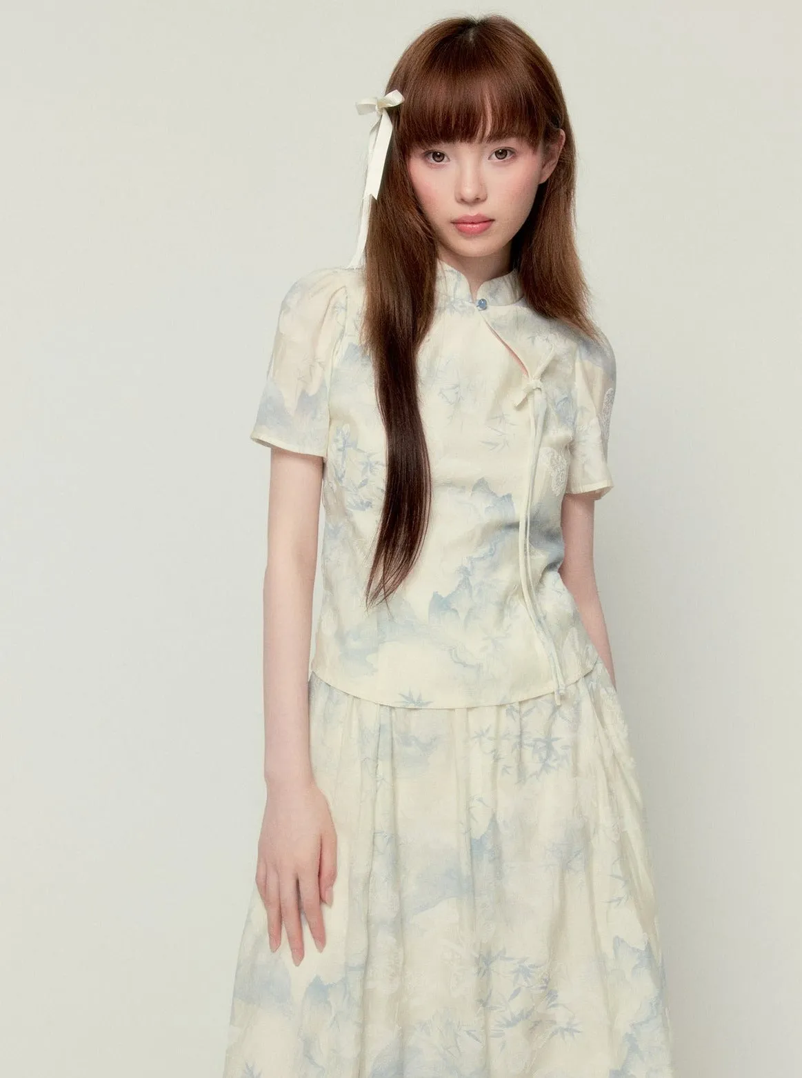 Chinese Elegant Skirt Set
