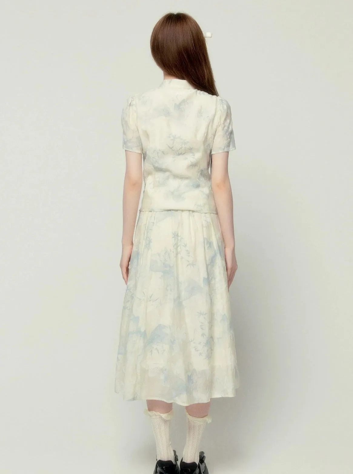 Chinese Elegant Skirt Set