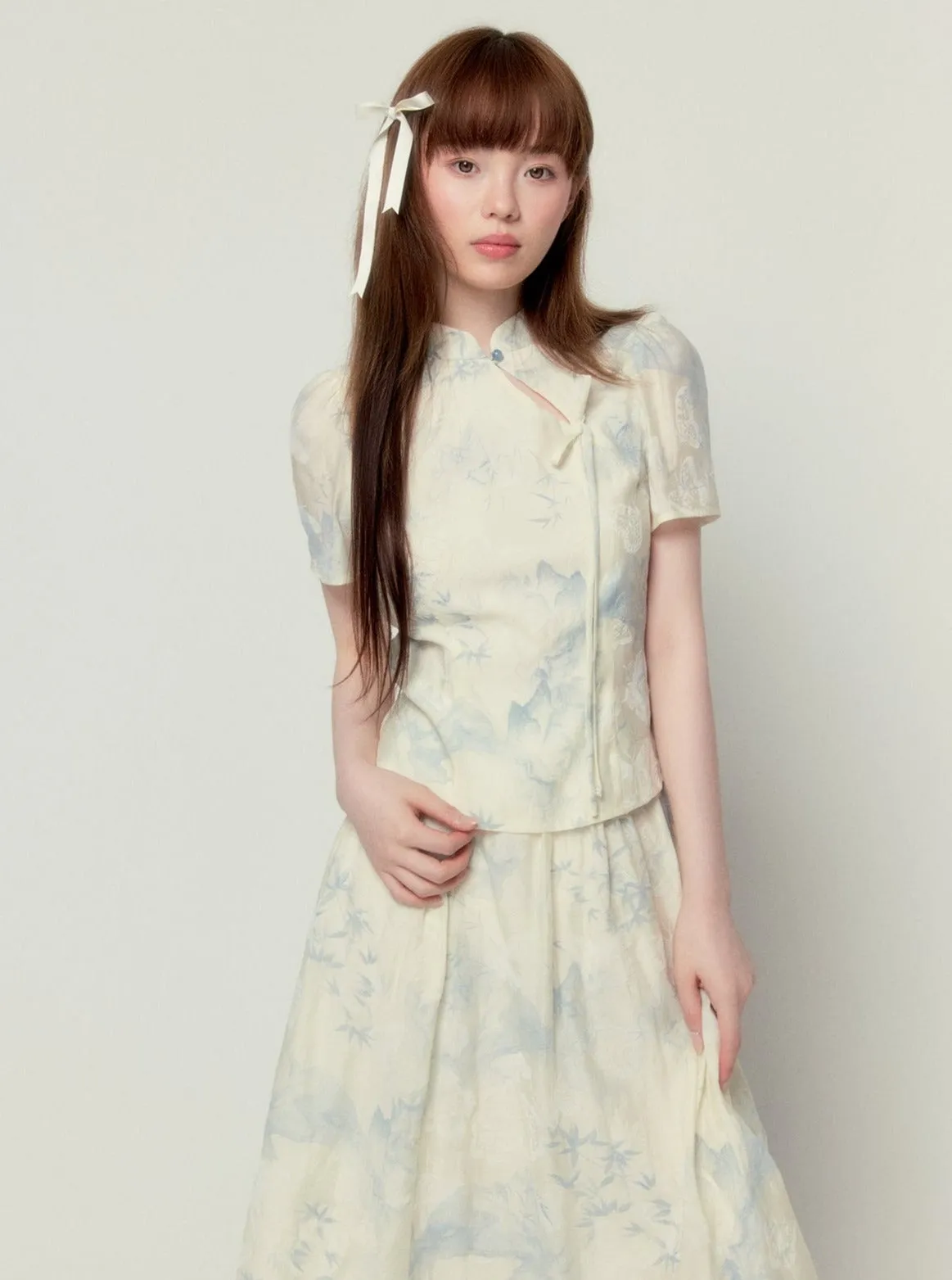 Chinese Elegant Skirt Set