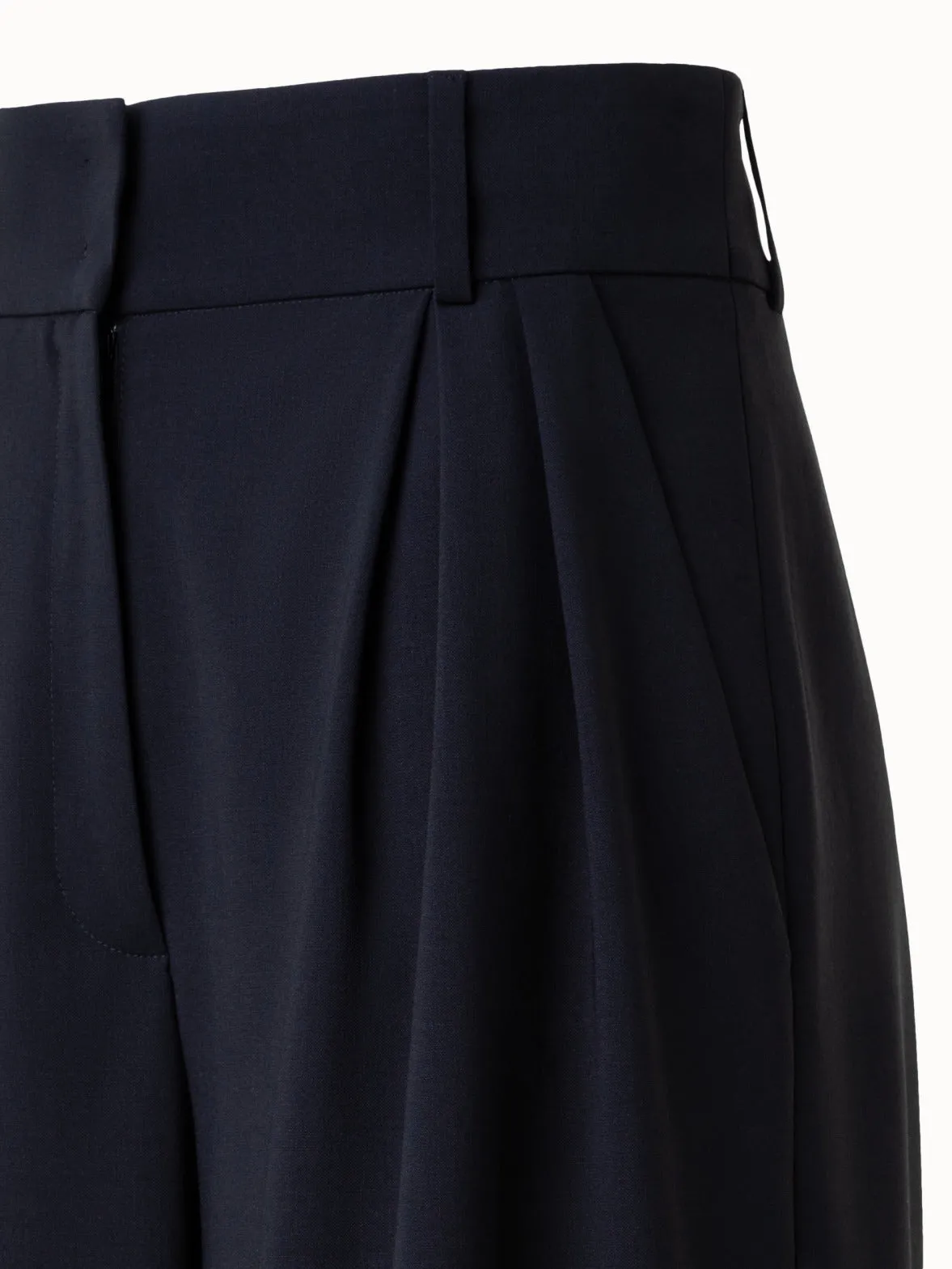 Cool Wool Pleated Bermuda Short