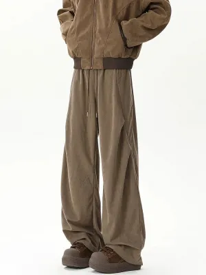 Corduroy Pleated Casual Pants