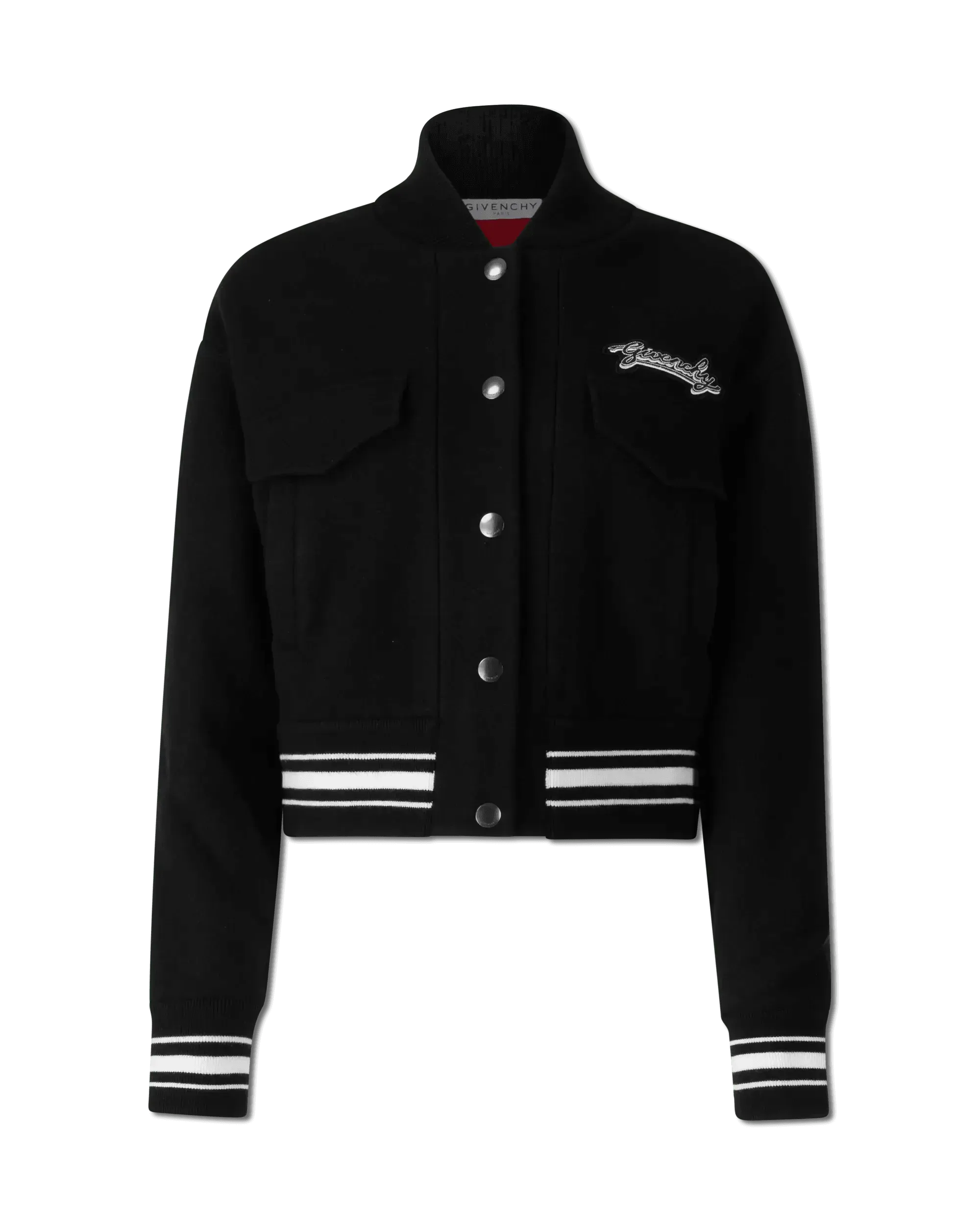 Cropped Outerwear Bomber Varsity Jacket