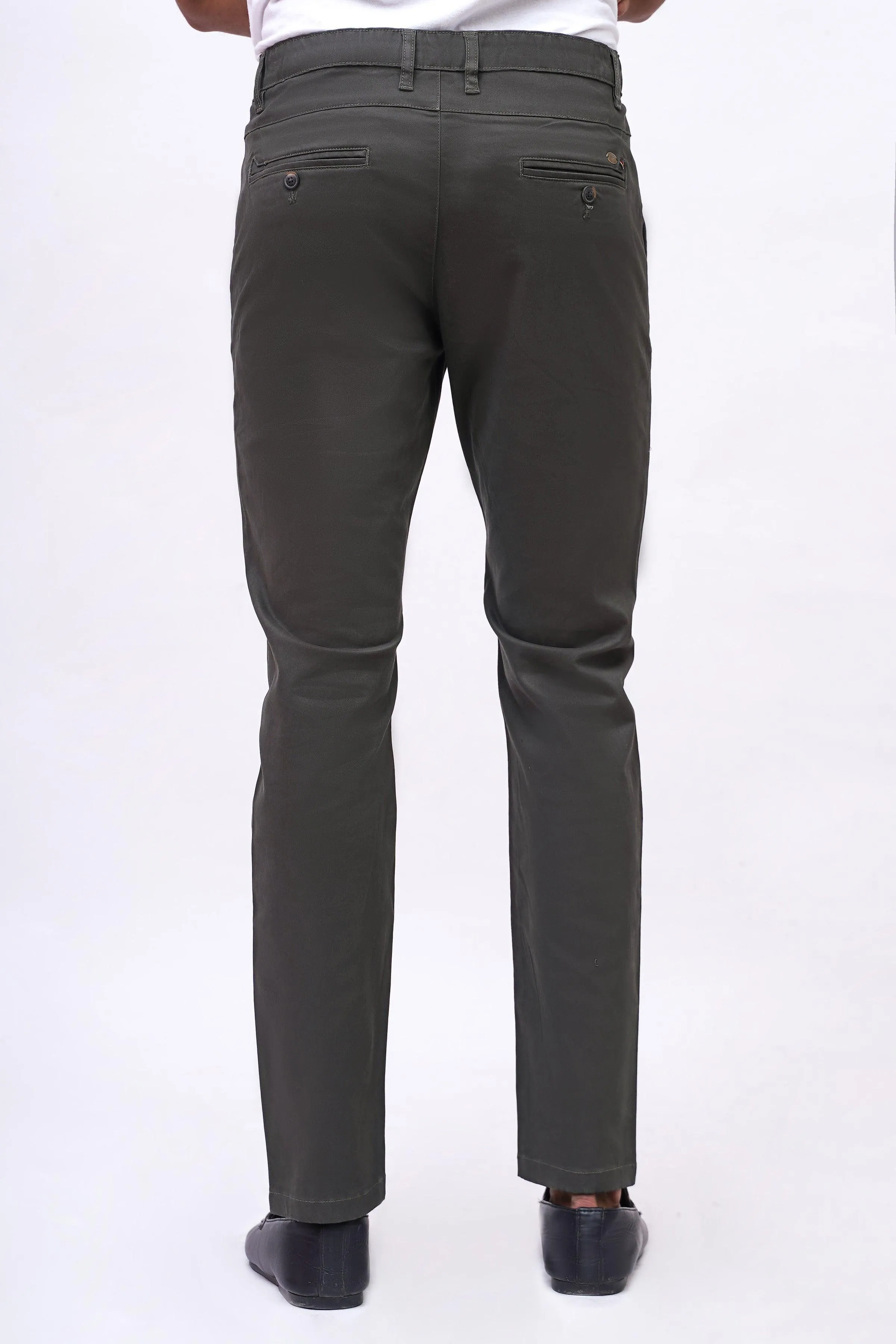 CROSS POCKET SATIN PANT OLIVE