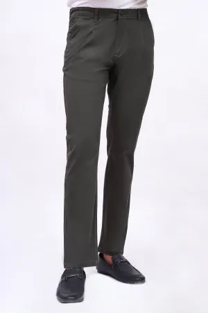 CROSS POCKET SATIN PANT OLIVE