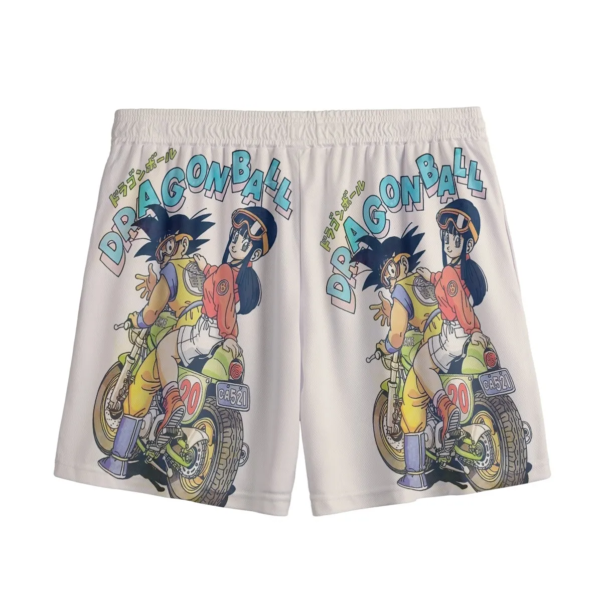 DBZ Goku Chi Chi Biker Motorbike Glasses Cool Design Streetwear  Mesh Shorts