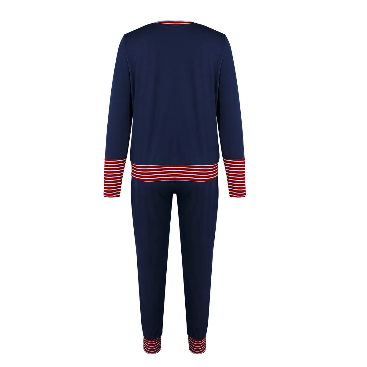 DressBetty - Merry Christmas Pajamas Set Casual Matching Set Full Sleeve Tops Pants 2 Pieces
