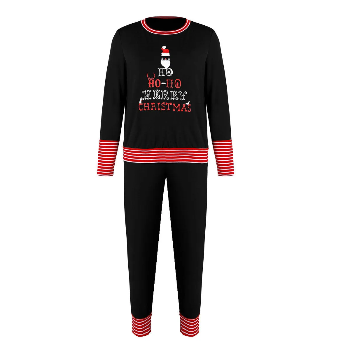 DressBetty - Merry Christmas Pajamas Set Casual Matching Set Full Sleeve Tops Pants 2 Pieces