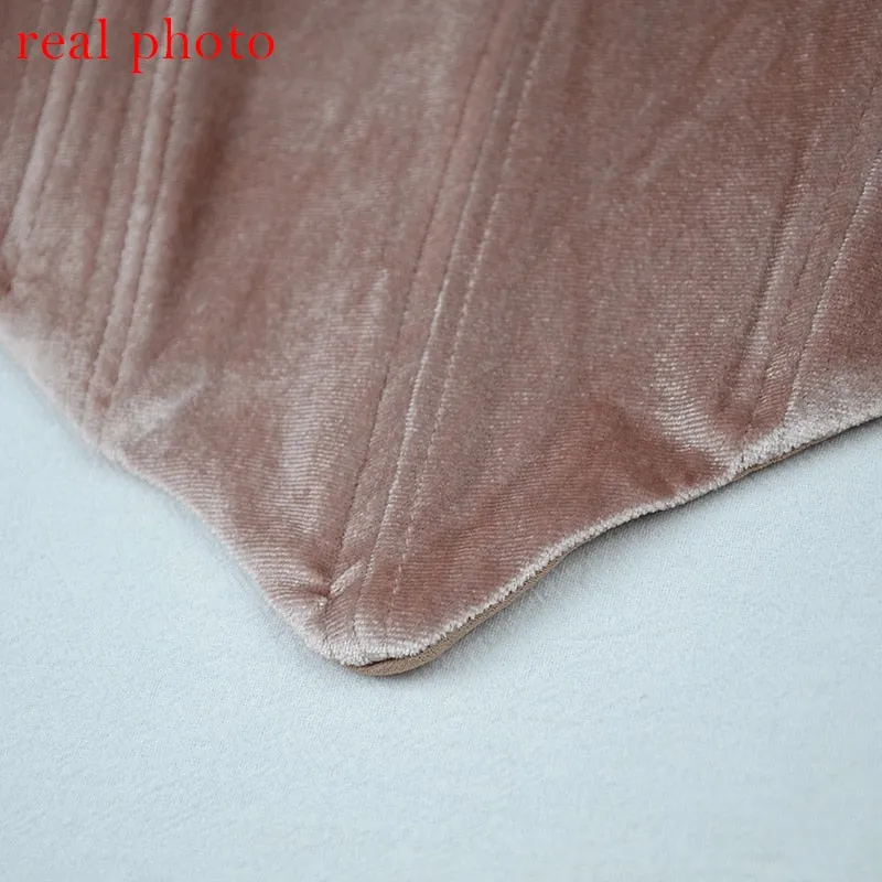 Elegant Pink Ruched Crop Tops Female Puff Sleeve