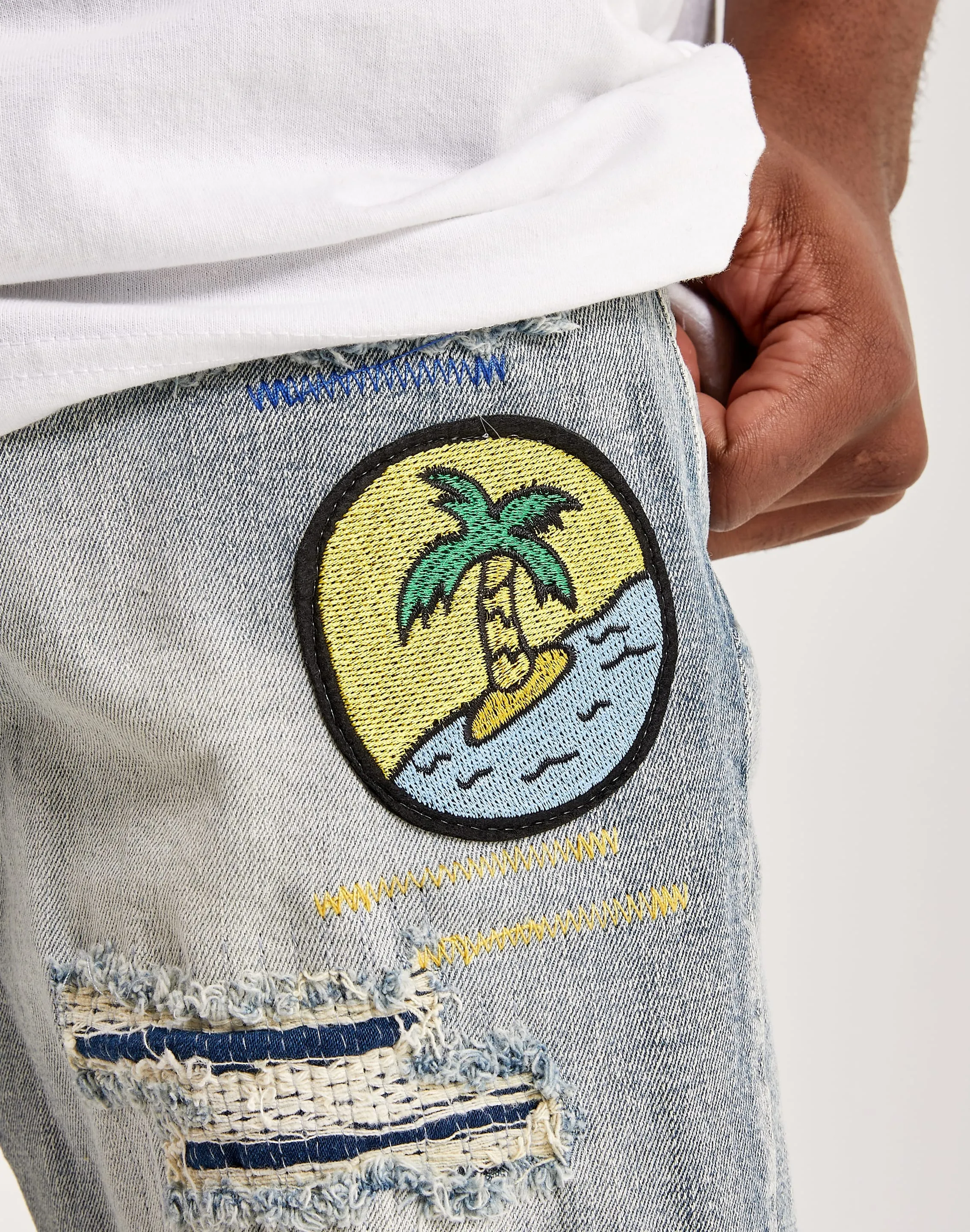 First Row Keep Cool Denim Shorts