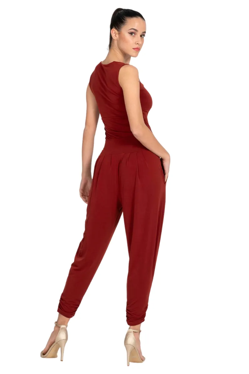Harem Style Tango Pants with Pleated Front
