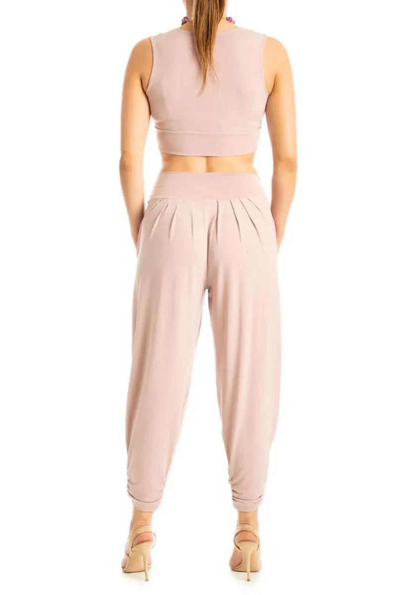 Harem Style Tango Pants with Pleated Front