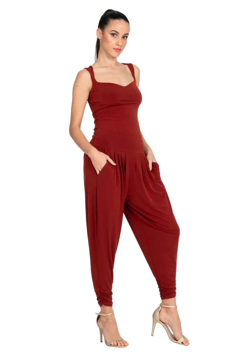 Harem Style Tango Pants with Pleated Front