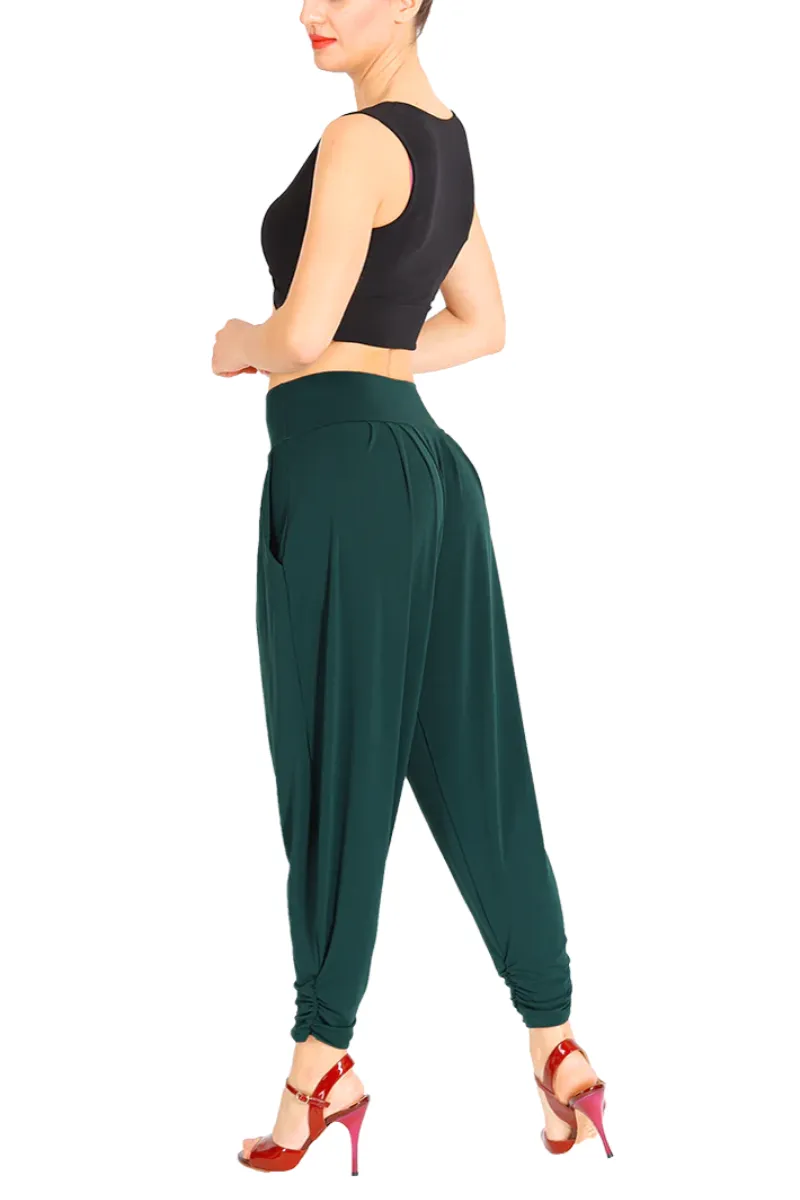 Harem Style Tango Pants with Pleated Front