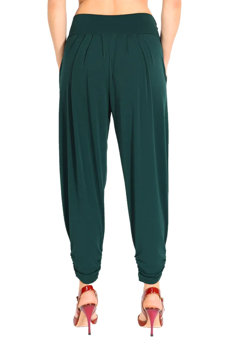 Harem Style Tango Pants with Pleated Front