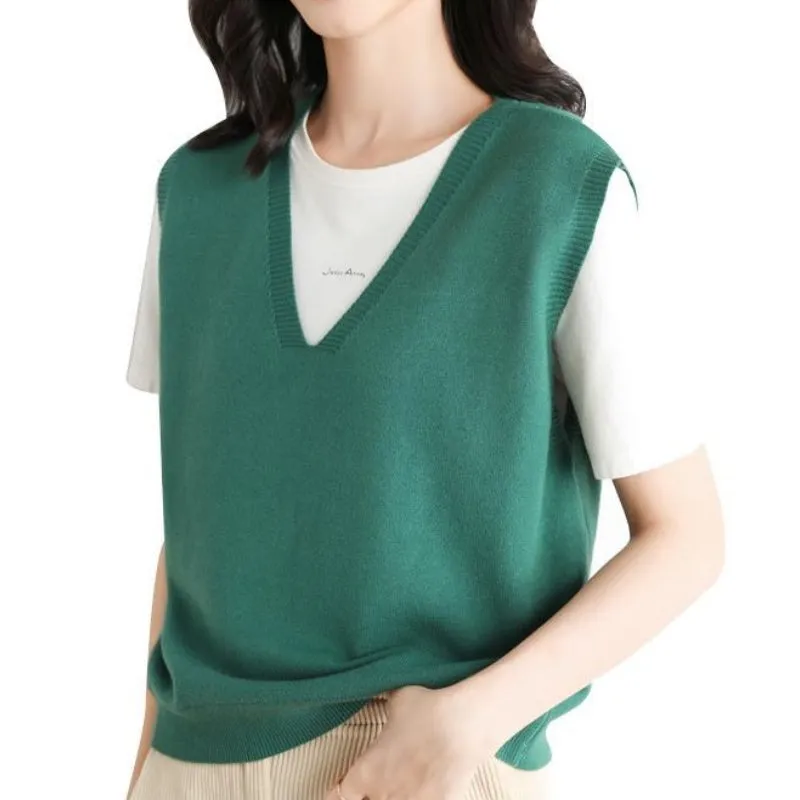 Hot Sale 50% offWomen's Ultra-Soft V-Neck Knit Vest