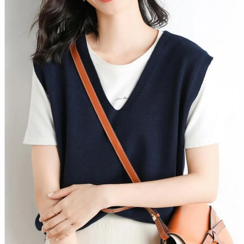 Hot Sale 50% offWomen's Ultra-Soft V-Neck Knit Vest