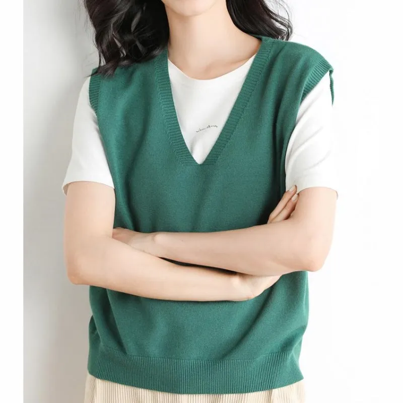 Hot Sale 50% offWomen's Ultra-Soft V-Neck Knit Vest