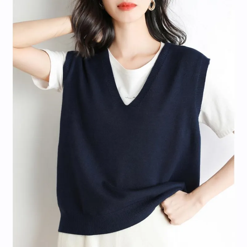 Hot Sale 50% offWomen's Ultra-Soft V-Neck Knit Vest