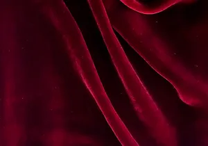 Lustrous Iridescent Brick Red Silk & Rayon Blend Velvet