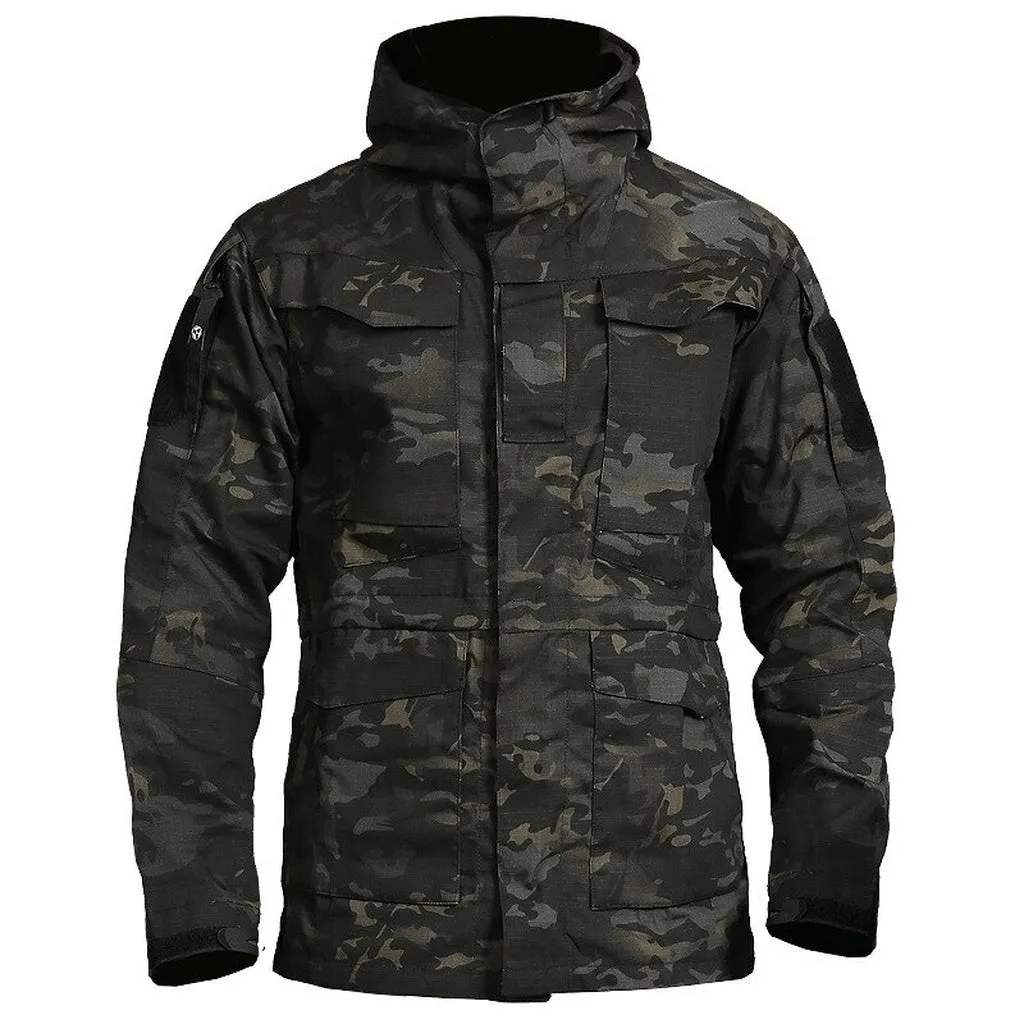 M65 UK US Army Clothes Windbreaker Military Field Jackets Mens Winter/Autumn Waterproof Flight Pilot Coat Hoodie Three Colors