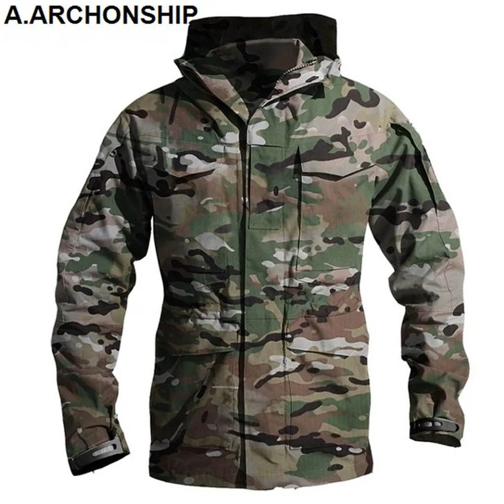 M65 UK US Army Clothes Windbreaker Military Field Jackets Mens Winter/Autumn Waterproof Flight Pilot Coat Hoodie Three Colors