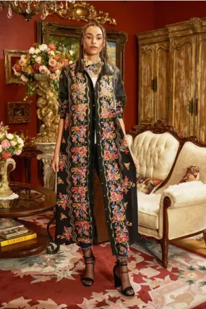 Meadow of Flowers Embroidered Duster Dress