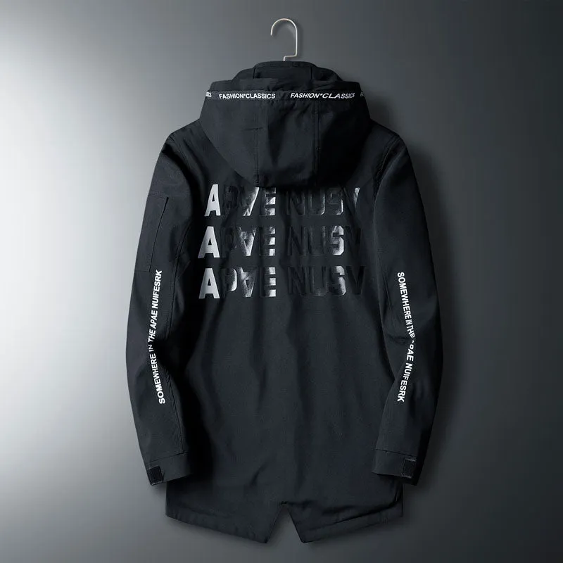 Men's Fashion Windbreaker Hooded Jacket