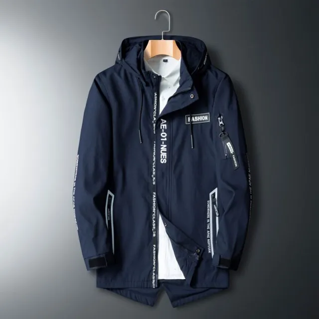 Men's Fashion Windbreaker Hooded Jacket