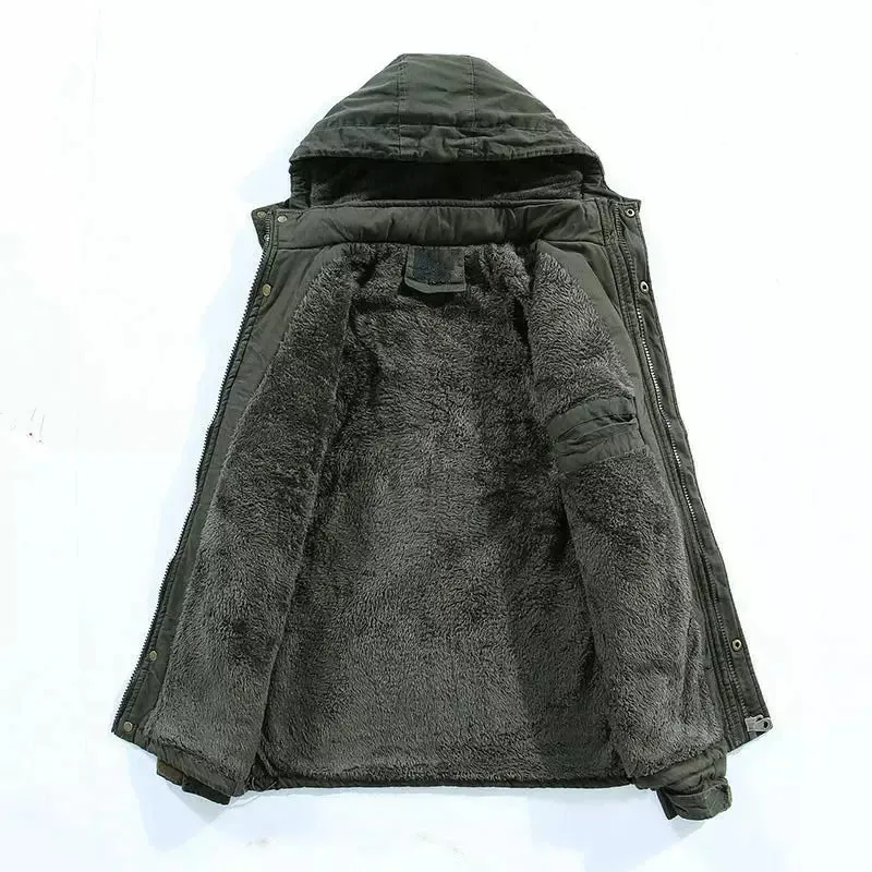 Men's Jackets Fashion Fleece Warm Winbreaker Jackets.