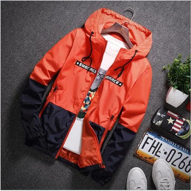 New Spring Autumn Bomber Hooded Jacket