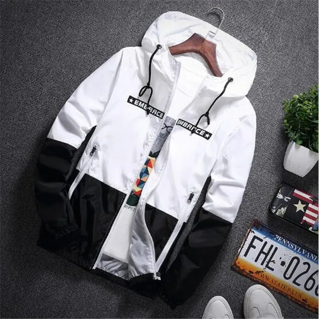 New Spring Autumn Bomber Hooded Jacket