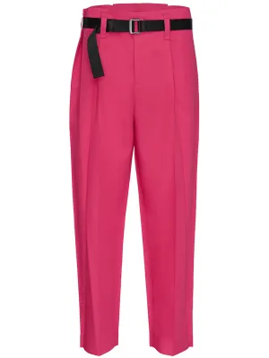 Oblique Fold Bottoms Pants