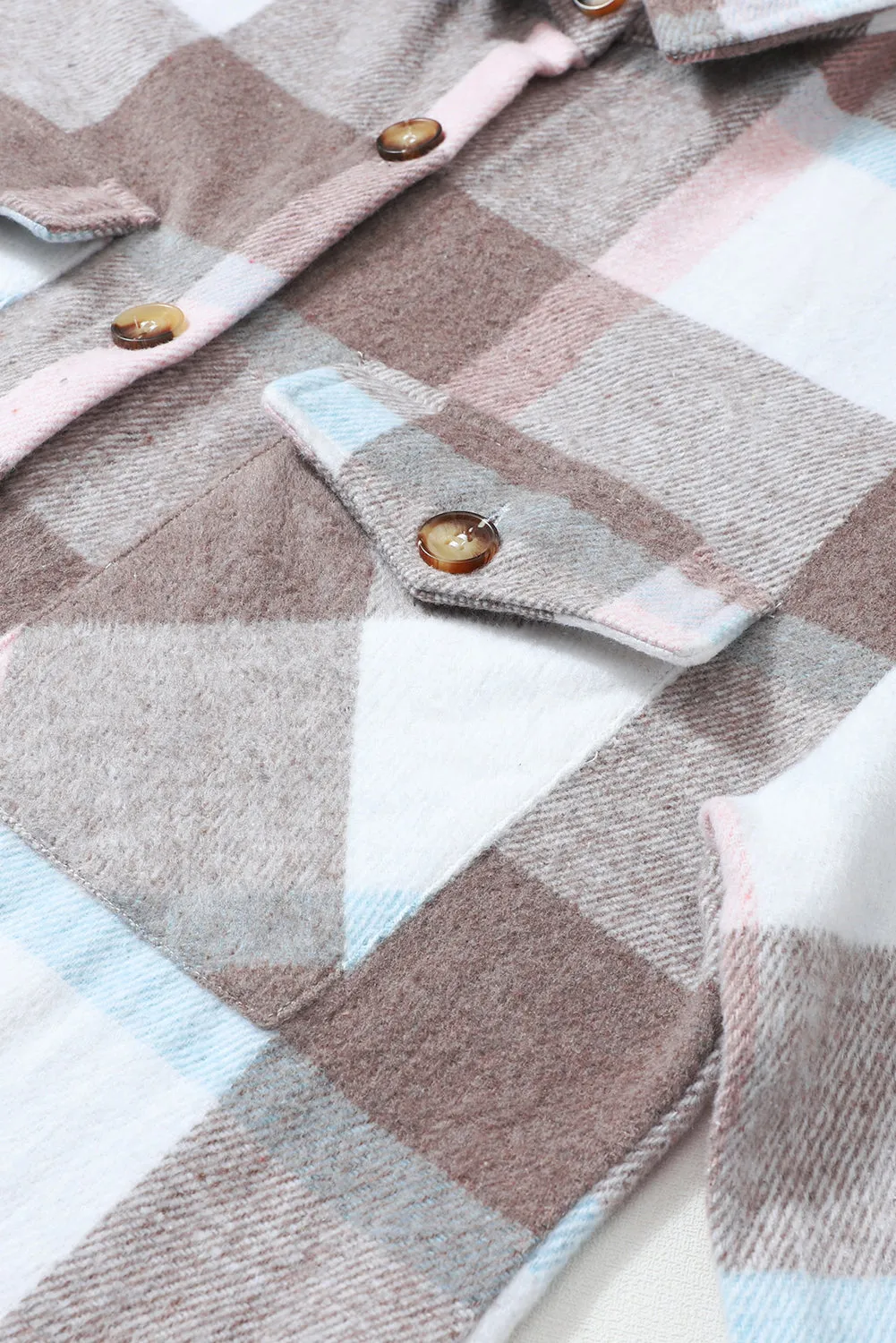 Plaid Amber Button Shacket