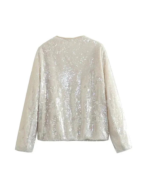 Sequin Bomber Jacket