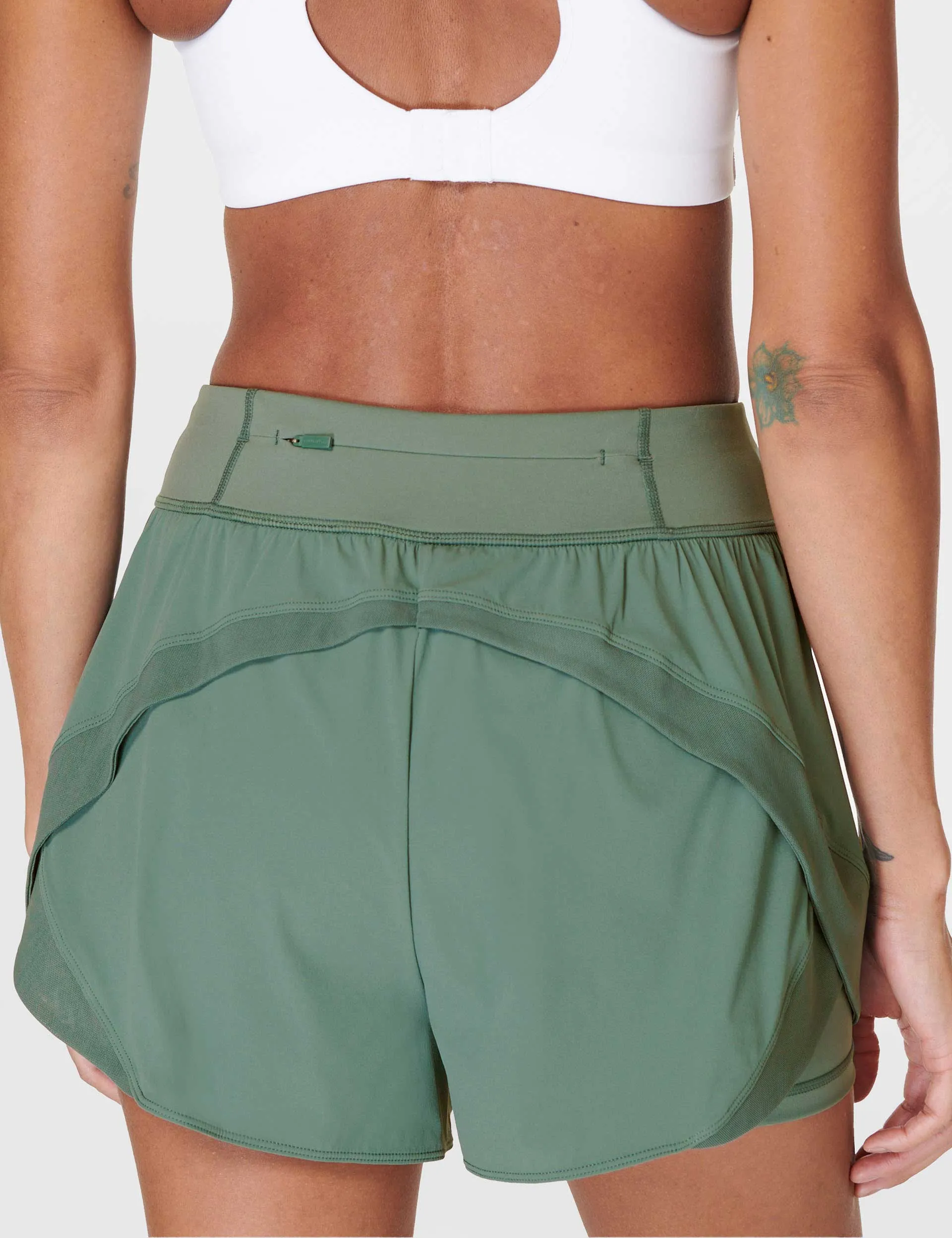 Tempo Run Shorts - Cool Forest Green