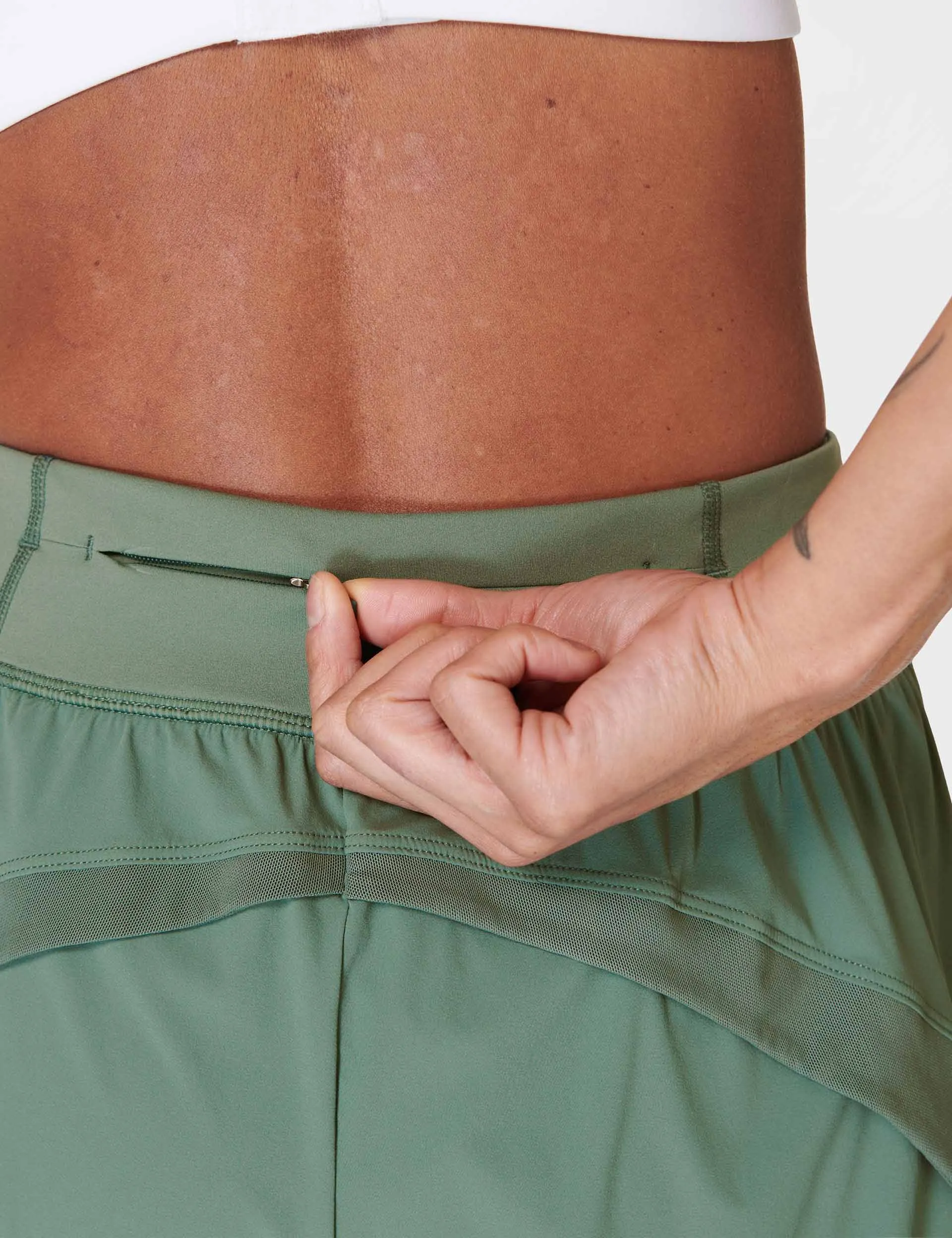 Tempo Run Shorts - Cool Forest Green