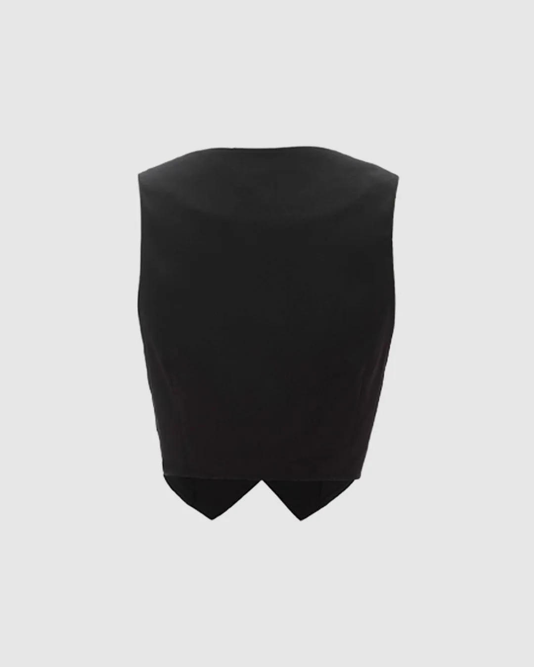 Trending Tailored Vest Coat In Black