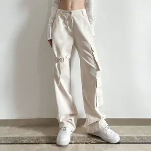 White Casual Jeans  KF81006